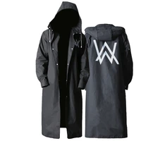 outdoor cape raincoat jacket men waterproof hoodie long black raincoat hiking motorcycle fashion capa de chuva waterproof