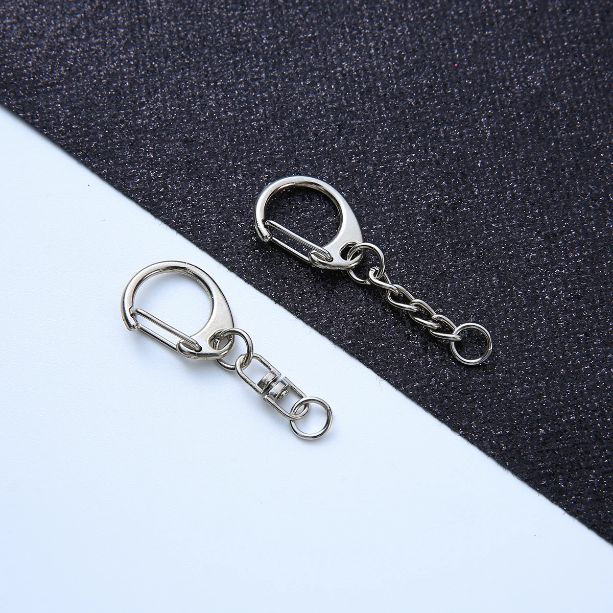 10/20/50/100 шт. кольца для ключей D-образный зажим с открытым соединительным кольцом и