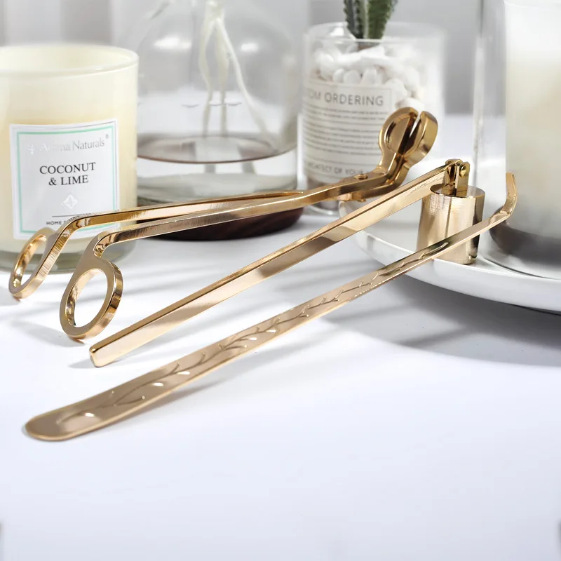 Candle Snuffer Accessories Vintage Decoration Cover Tool Bell Shape Long Handle Banquet Safely Extinguish Home Decor 1PC |