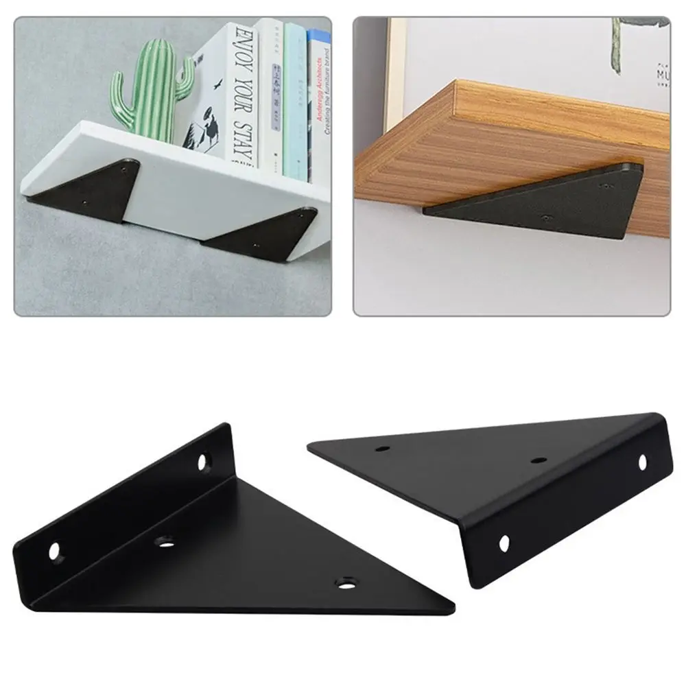 Storage Support Fixed Load bearing Hold Furniture Mount Triangle Bracket Wall Shelves Angle corner code |