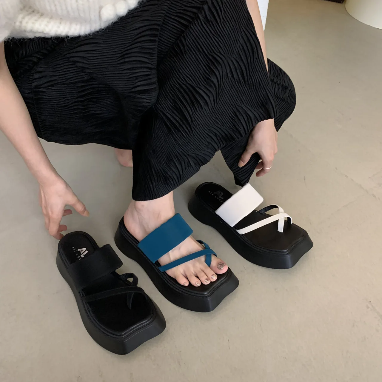 

Туфли из искусственной кожи на низком каблуке