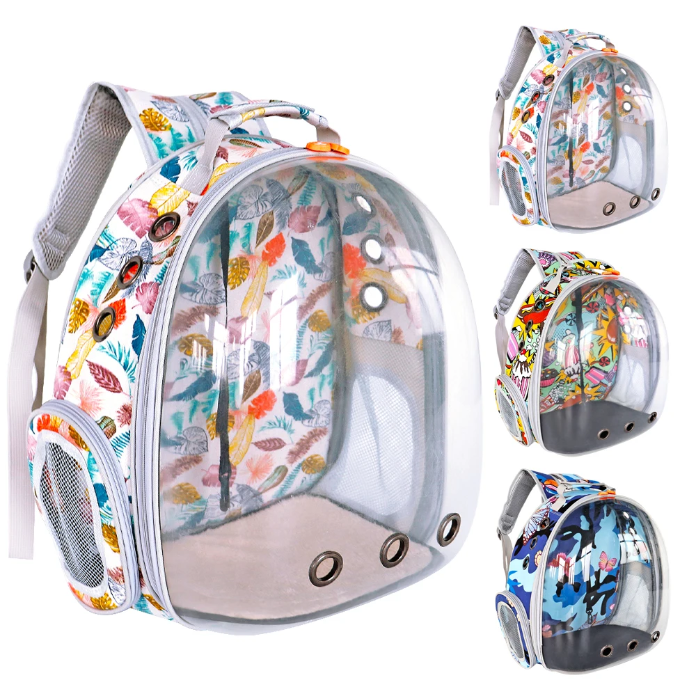 

Transparent Cat Dog Carrier Bag Space Capsule Pet Puppy Cat Backpack Portable Outdoor Cat Shoulder Handbag For Small Dogs Puppy