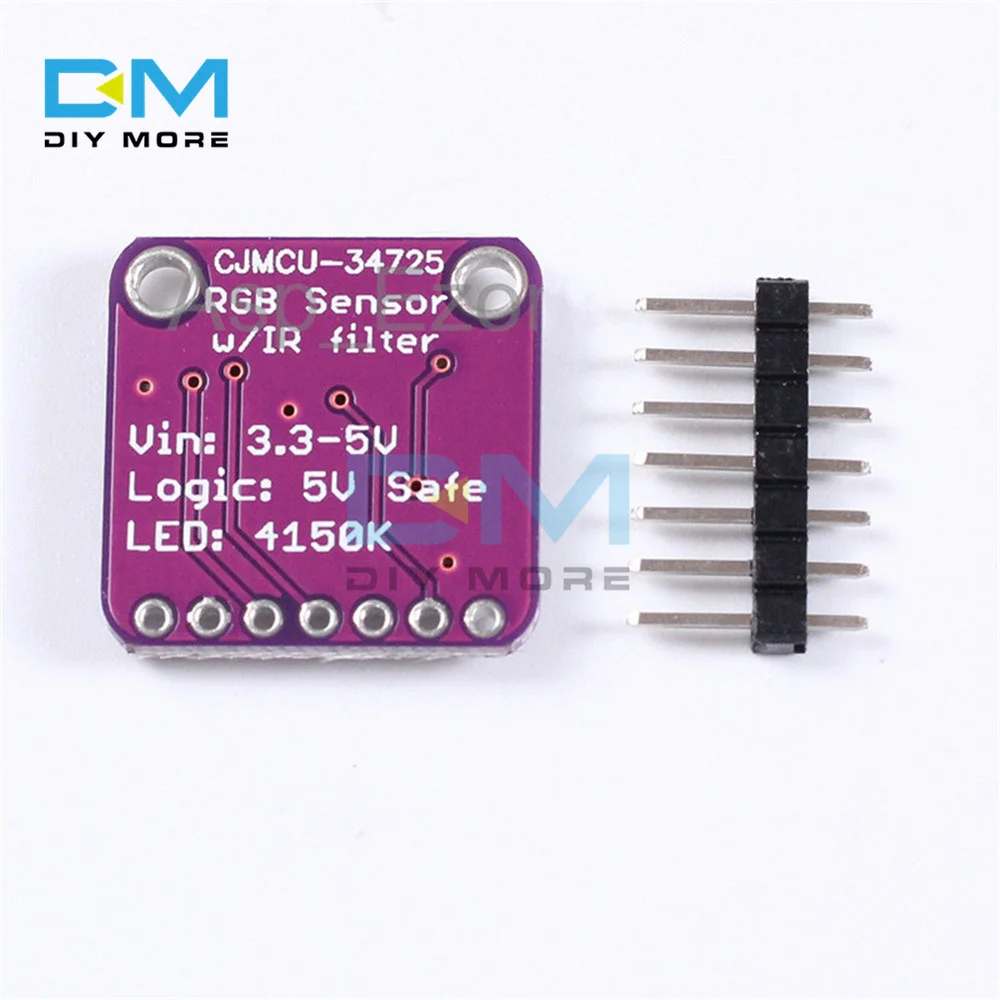 TCS34725 RGB цветной датчик с ИК-фильтром и белсветодиодный светодиодным модулем для