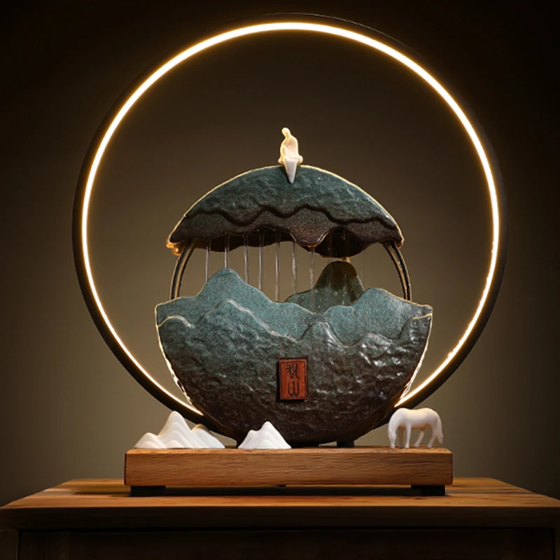 

Office Backflow Incense Burner Zen Creative Ceramic Agarwood Incense Burner Smoke Decoration Support Encens Luxury Home Decor