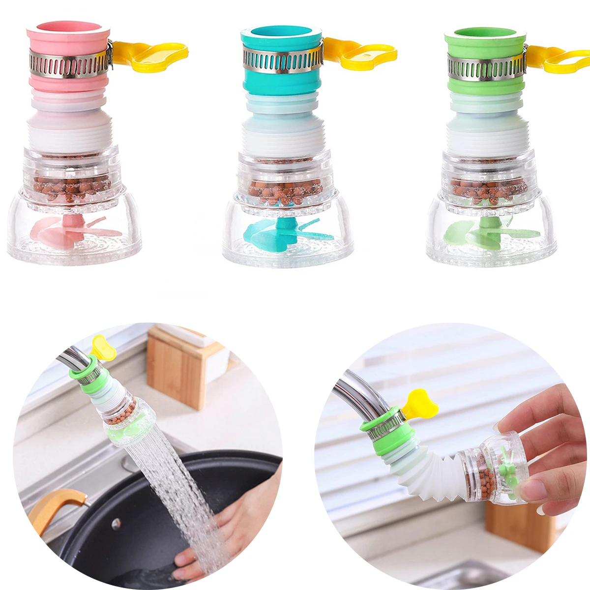 

Universal Faucet Mount Water Filters Kitchen Sink Filtration Tap Purifier