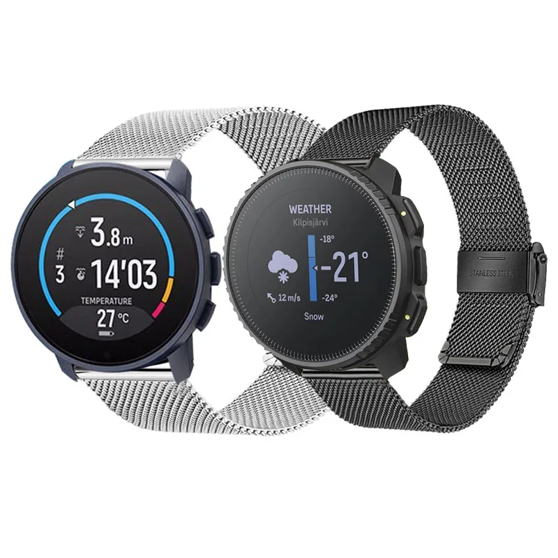 Ремешок металлический для Suunto 9 Peak Pro/ 5 сменный Браслет часов 22 мм