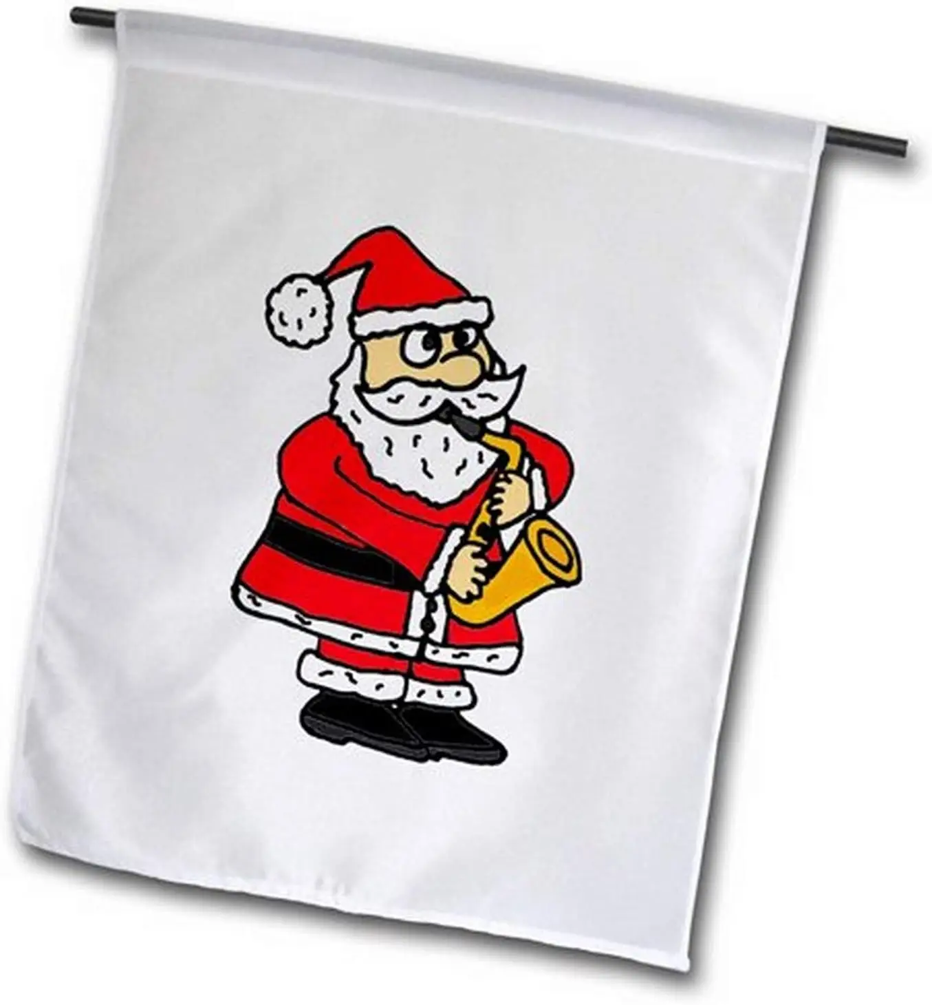 3dРоза fl_ 200110 _2 Забавный Санта-Клаус играющий на саксофоне рождественский садовый