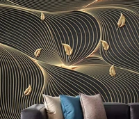 beibehang custom geometric lines leaves photo wallpaper living room bedroom background mural wall paper home decor papier peint