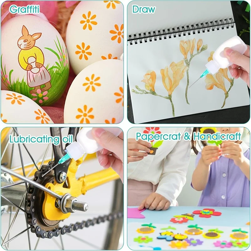 6 шт. бутылки с игольчатым наконечником пластиковая бутылка-капельница емкостью