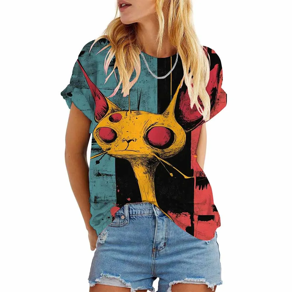 Женские футболки модная футболка с принтом фламинго в стиле поп-арт повседневные