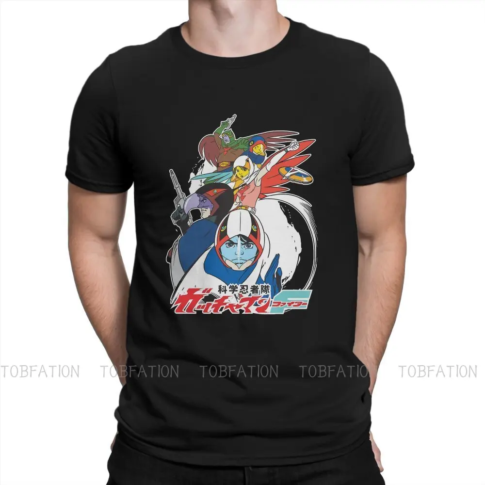 

Gatchaman Anime Planets Ninja TShirt Men Gothic Loose Casual Crewneck Cotton T Shirt 2020