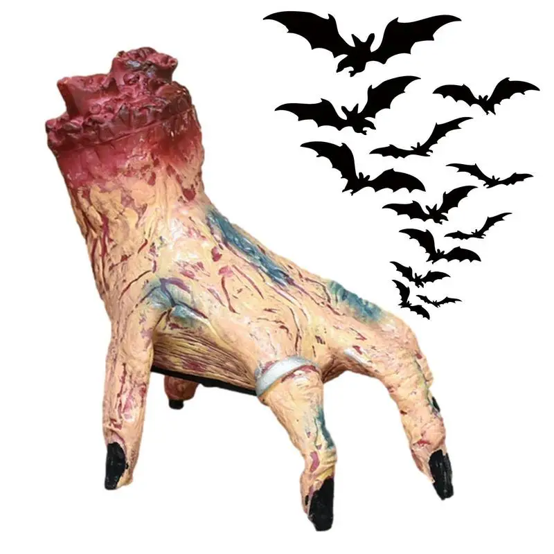 

Severed Hand Prop Battery Powered Crawling Hand Halloween Decorations Realistic Activated Dead Body Parts For Bar Ghost Festival
