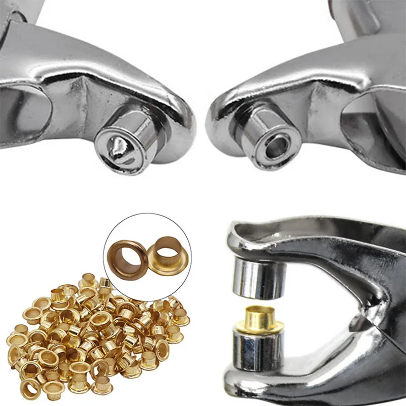 Дырокол для ушей плоскогубцы с кожаным отверстием 100 шт. люверсов пряжка ремня