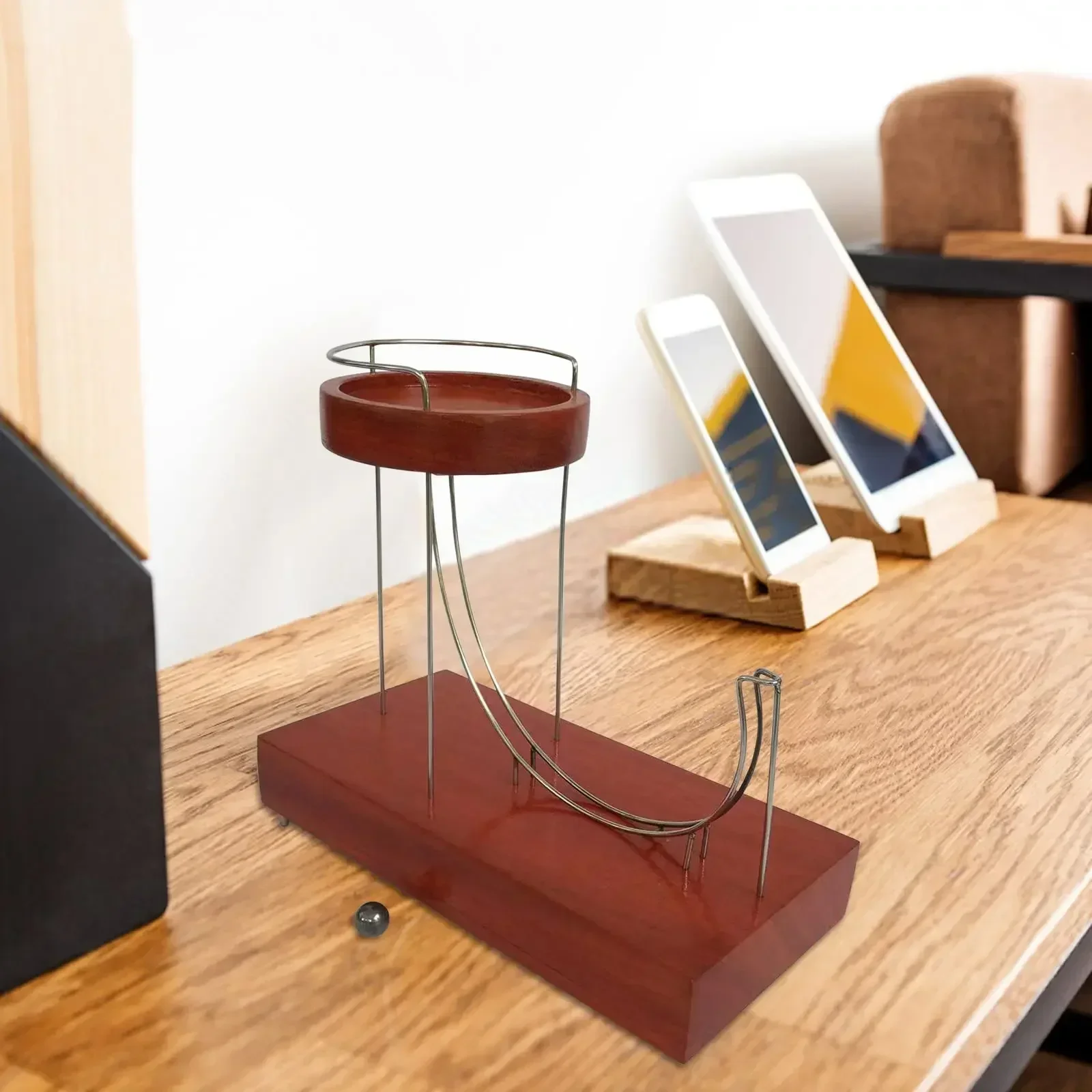 Деревянная пасхальная вечная мраморная машина кинетическое искусство для школы