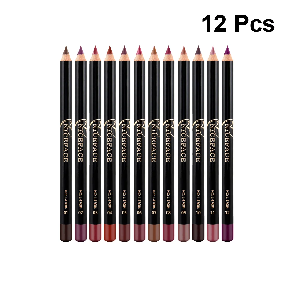 

Lipliner Waterproof Pigmented Color Pens Liplinerslimdefiner Moist Makeup Plumper Paintingfiller Set