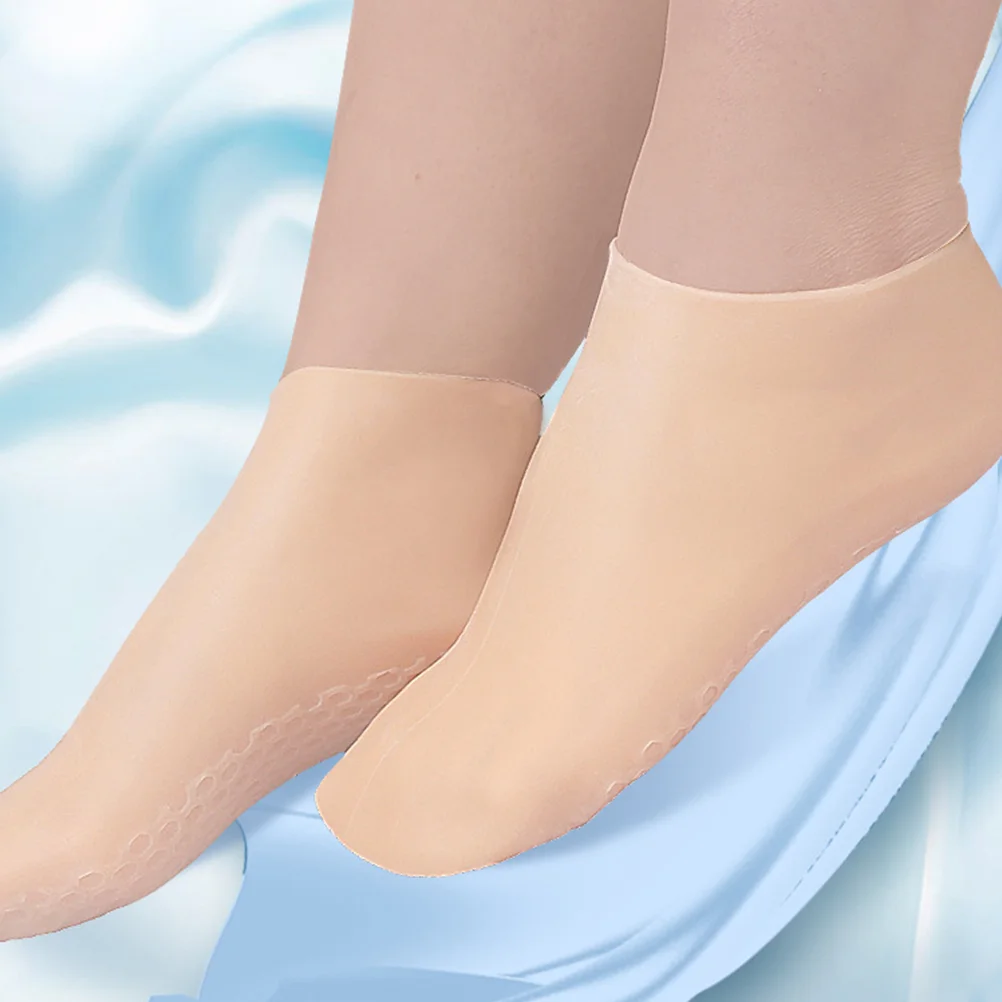 

3 Pairs Moisturizing Socks Foot Lotion for Women Overnight Moisture Dry Feet Care Repair Sebs Gel Cracked Miss Spa