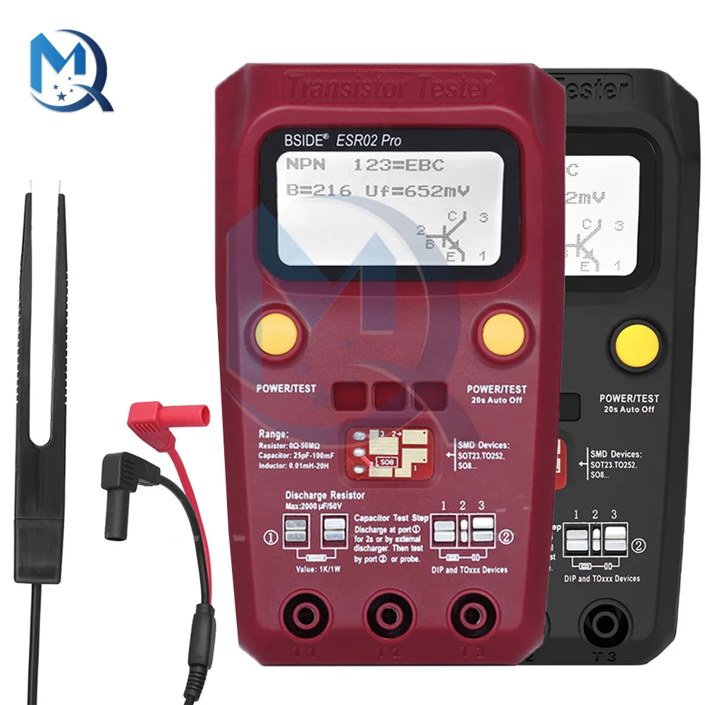 Многоцелевой транзистор ESR/SMD ESR02pro измеритель емкости диодного триода