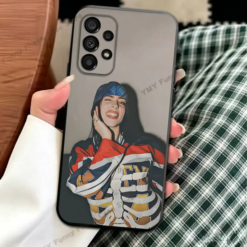 Силиконовый защитный чехол HIT ME HARD AND SOFT Billie Eilish для Samsung A21 31 51 53 20 22 30 32 42 50 70 (art.: 3920dc0ab072a) - 3920dc0ab072a