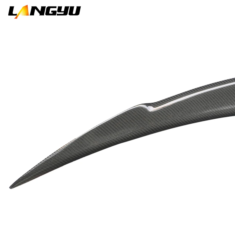 Langyu авто внешние аксессуары хвостовое крыло углеродное волокно R стиль задний