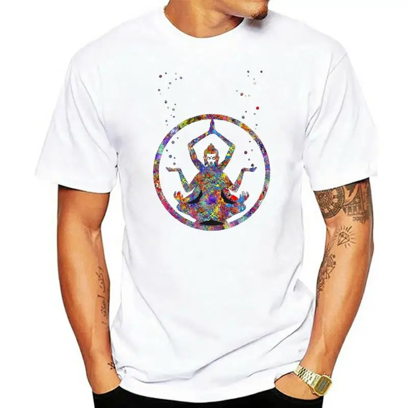 

Shiva футболка Shiva, акварельная футболка Shiva Lord Art, Повседневная футболка с принтом, мужская Милая футболка из 5x хлопка