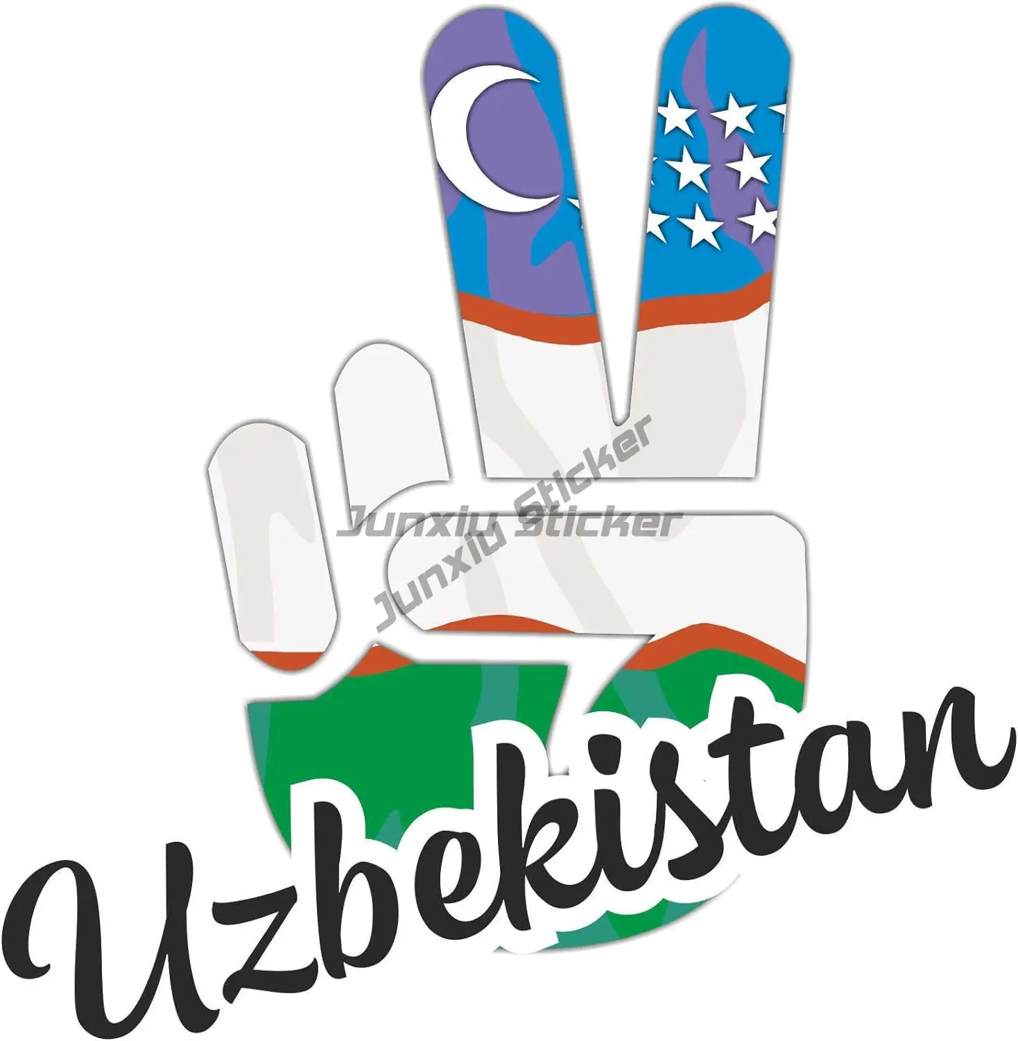 Наклейка на холодильник флаг Узбекистана защита от царапин и прикуса