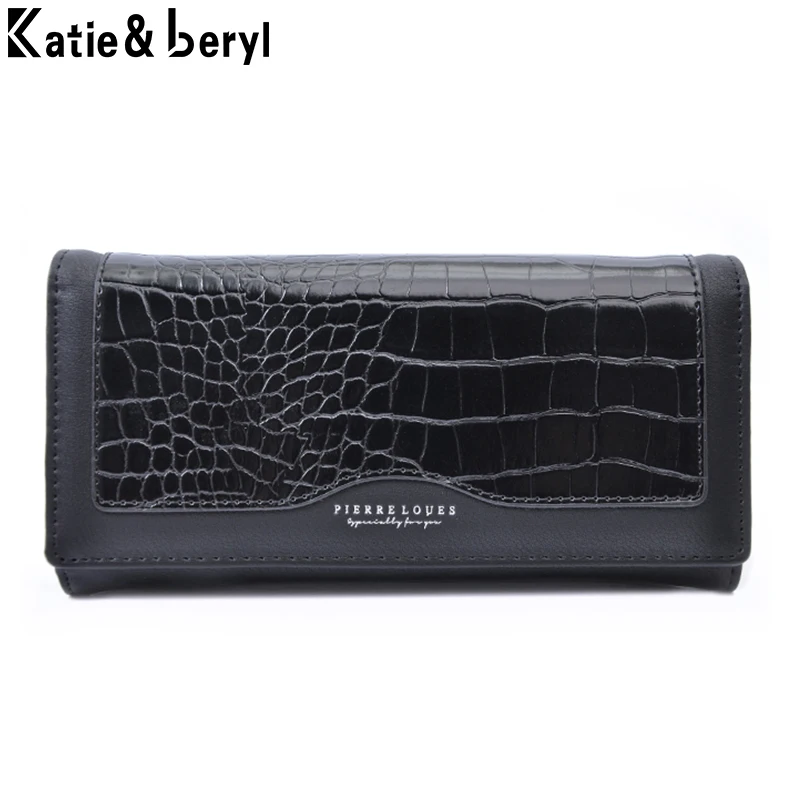 Stone Pattern Wallet Women Pu Leather Female Purse Zipper Coin Pocket Change Phone Lady Women's Clutch Card Holder |