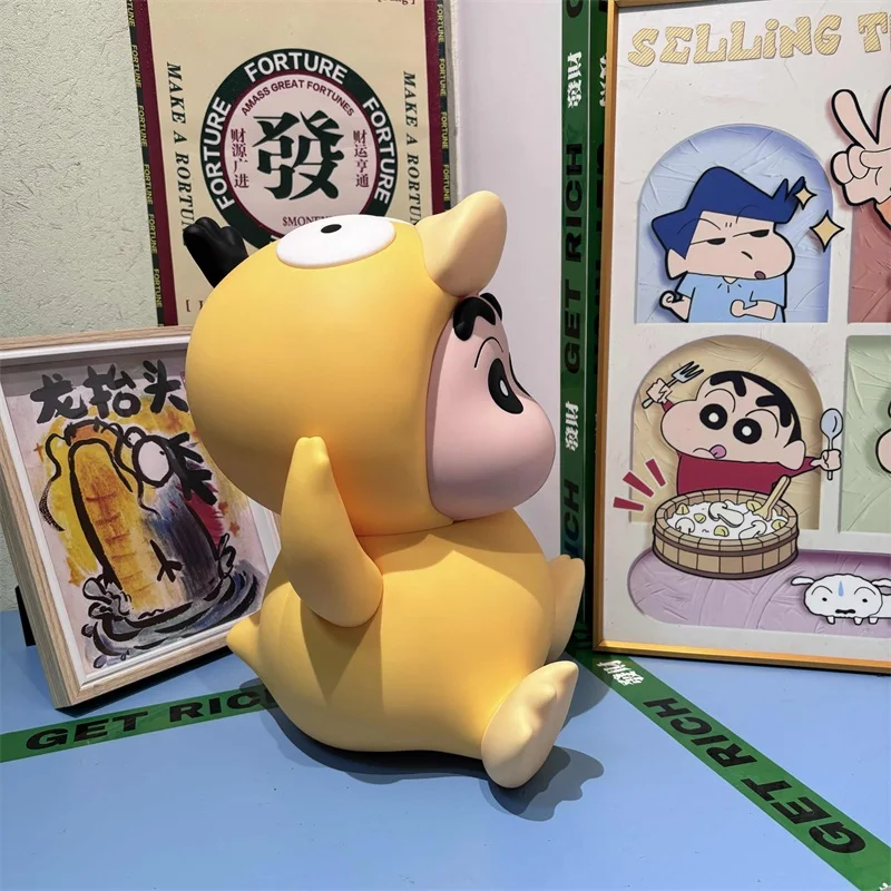 38 см PokéMon 1:1 сидящий Koda Duck Kawaii карандаш Шин-Чан модель фигурки ПВХ аниме украшение