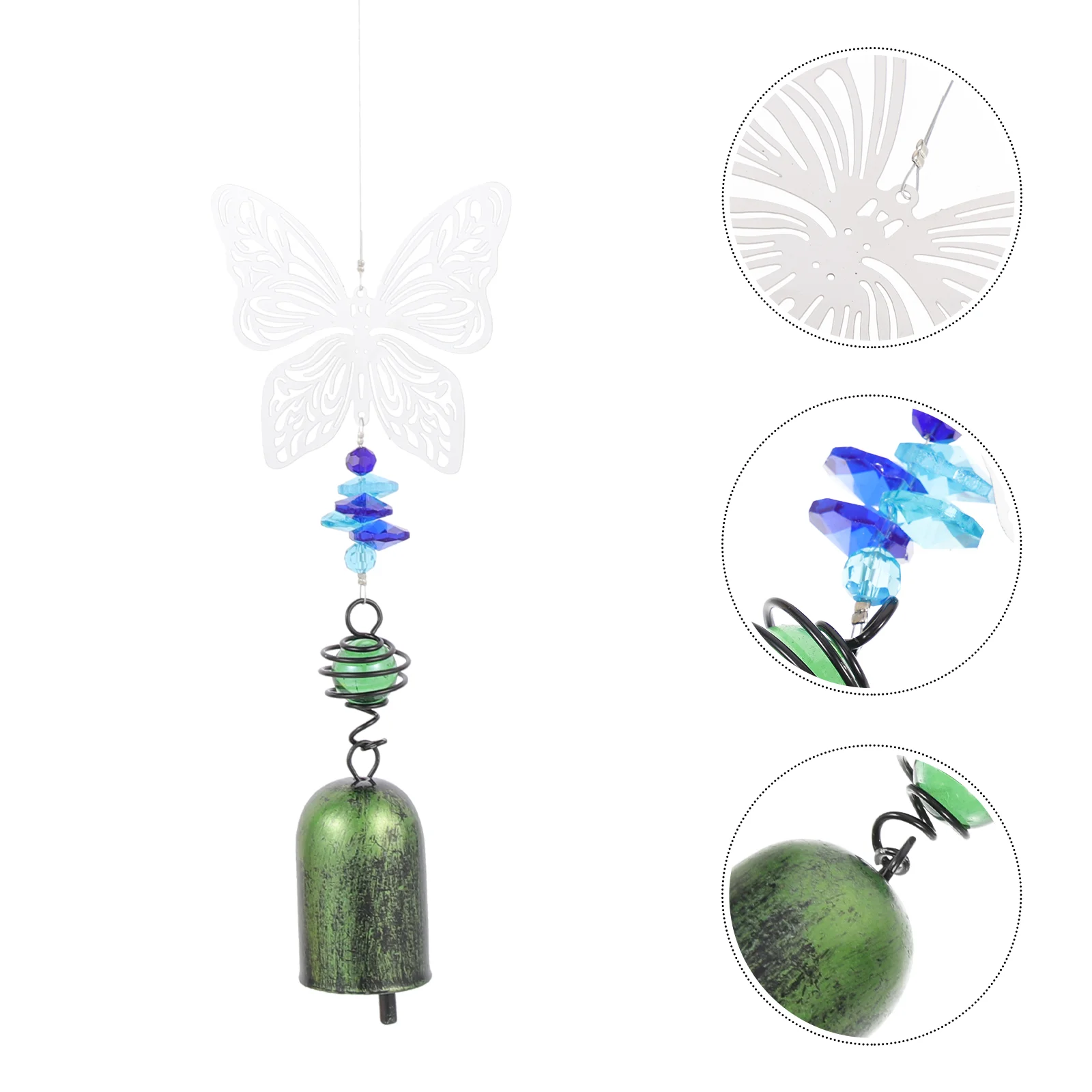 

Wind Bell Chimes Chime Hanging Garden Metal Ornament Outdoor Musical Bottles Bellswallretro Butterflies Pendant Good Windchime