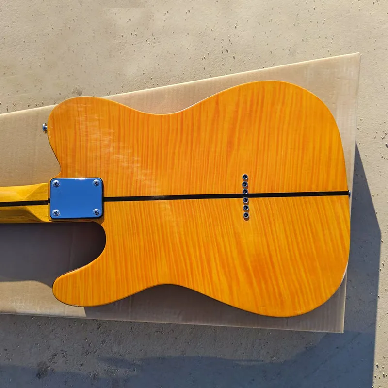 В наличии Prince HS Anderson &amp Hohner Madcat Mad Cat Tele Amber Yellow Flame Maple Top Электрогитара с