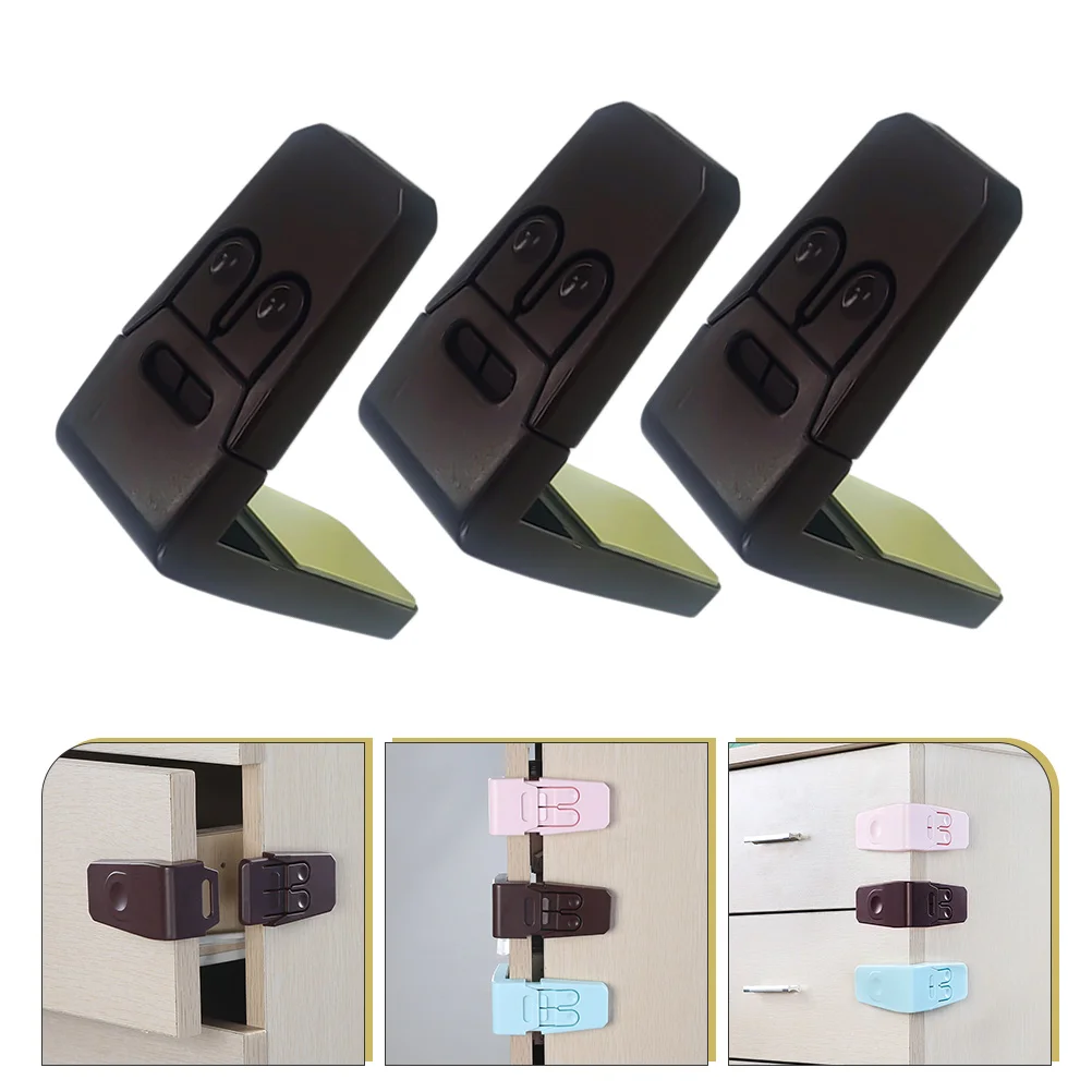 

3Pcs Refrigerator Fridge Safety Lock Cabinet Door Lock for Baby Toddler Kids