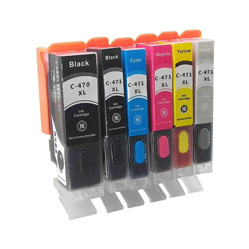 

PGI-470 CLI-471 Refillable Ink Cartridge for Canon PGI470 CLI471 PIXMA MG5740 MG6840 MG7740 TS5040 TS6040 TS8040 TS9040 Printer