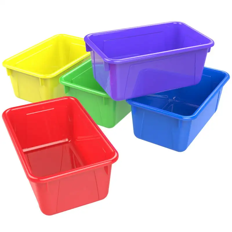 

Cubby Bin, Kids' Craft and Supply Storage, Assorted Colors, 5-Pack Kitchen item Car garbage bin Trash can kitchen Automatic tras