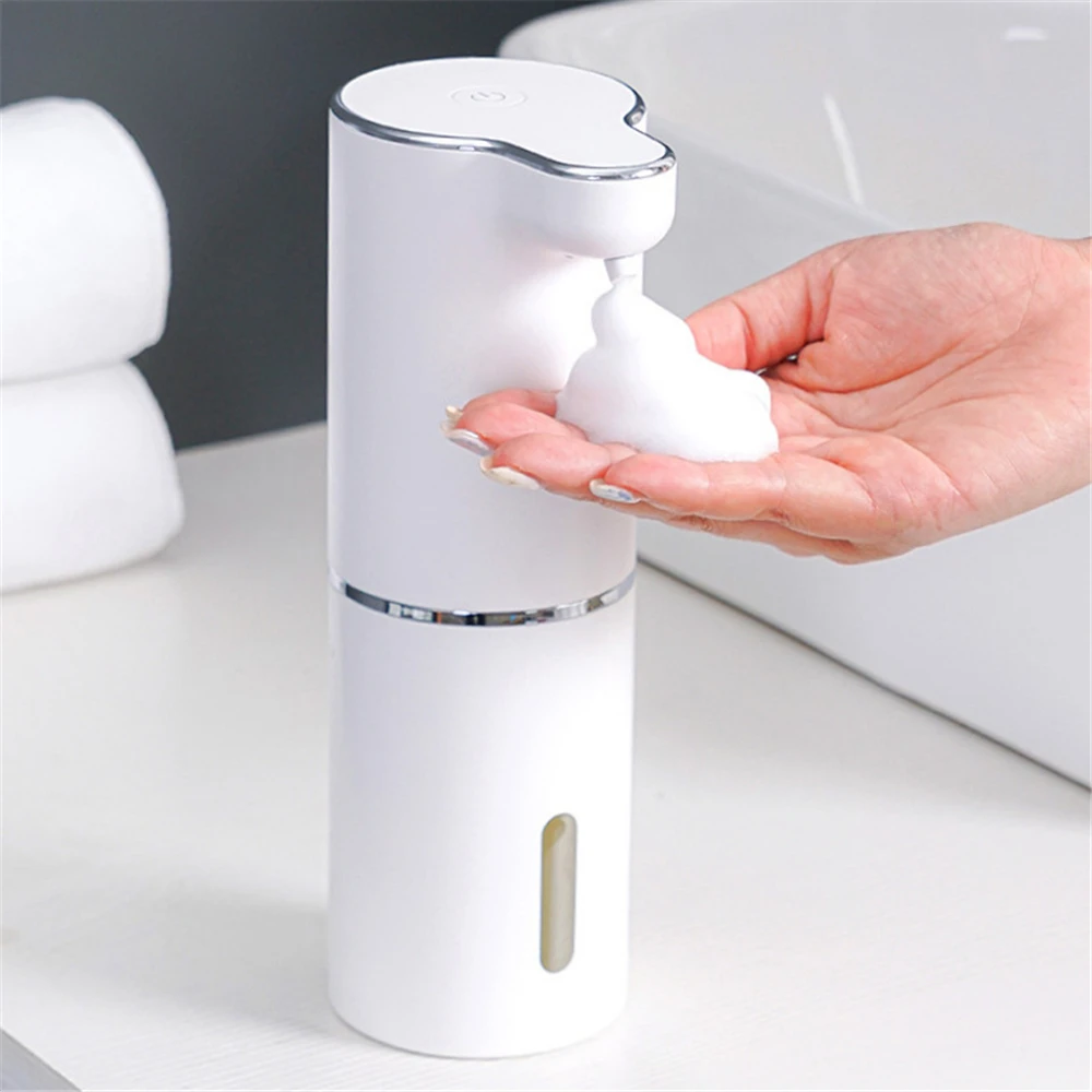 

Automatic Foam Soap Dispensers Bathroom Smart Washing Hand Machine With USB Charging White High Quality ABS Material