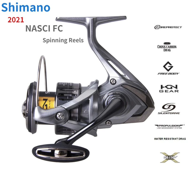 

2021 Shimano NASCI FC 500 C2000 2500 2500HG 2500SHG C3000 C3000HG 4000 4000XG C5000XG спиннинговая Рыболовная катушка для морской рыбалки