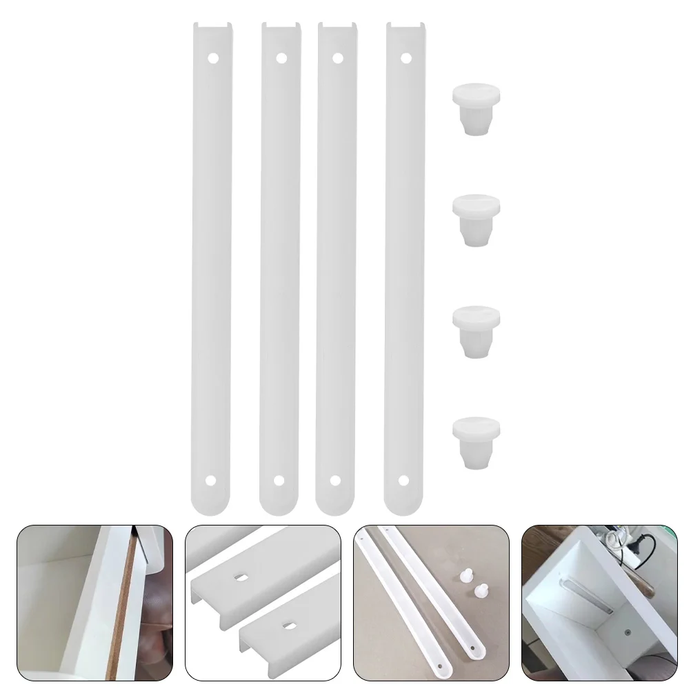 Glides Guides Side Vanity Drawers Furniture White Heavy Duty Replacement Parts