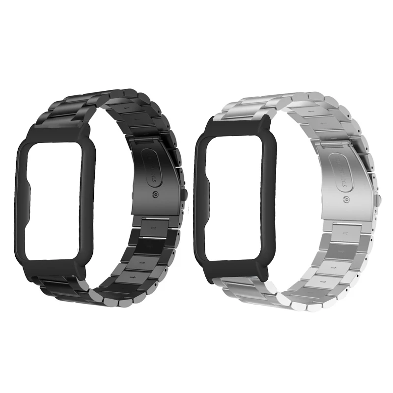 

Bracelet for watch Free Protective Case+Stainless Steel strap band Free smart watch band Accessories