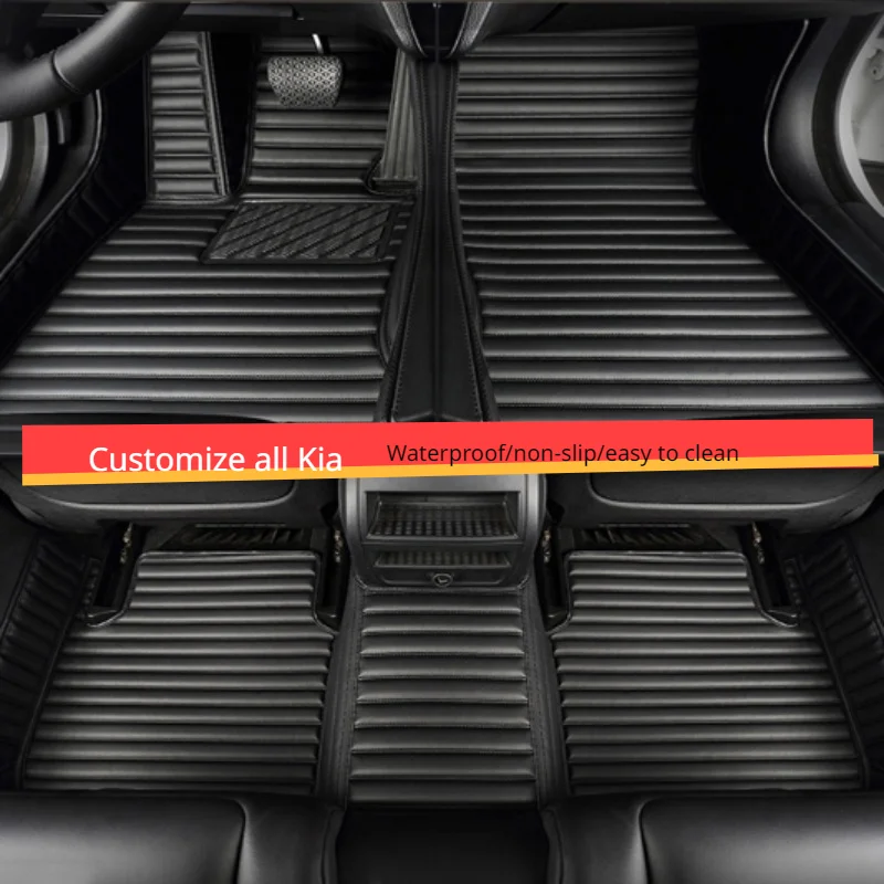 

Custom Car Floor Mats for kia sportage K5 Sorento 5 Seat 2006-2022Eco-friendly Leather Car Accessories Interior Details carplay
