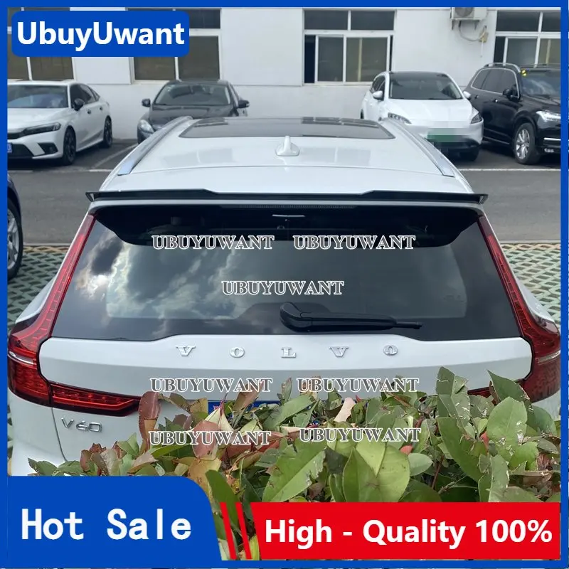 

For Volvo V60 2017 2018 2019+ Spoiler ABS Car Trunk Lip Wings Tail Spoiler V60 Accessories Dedicated Decoration