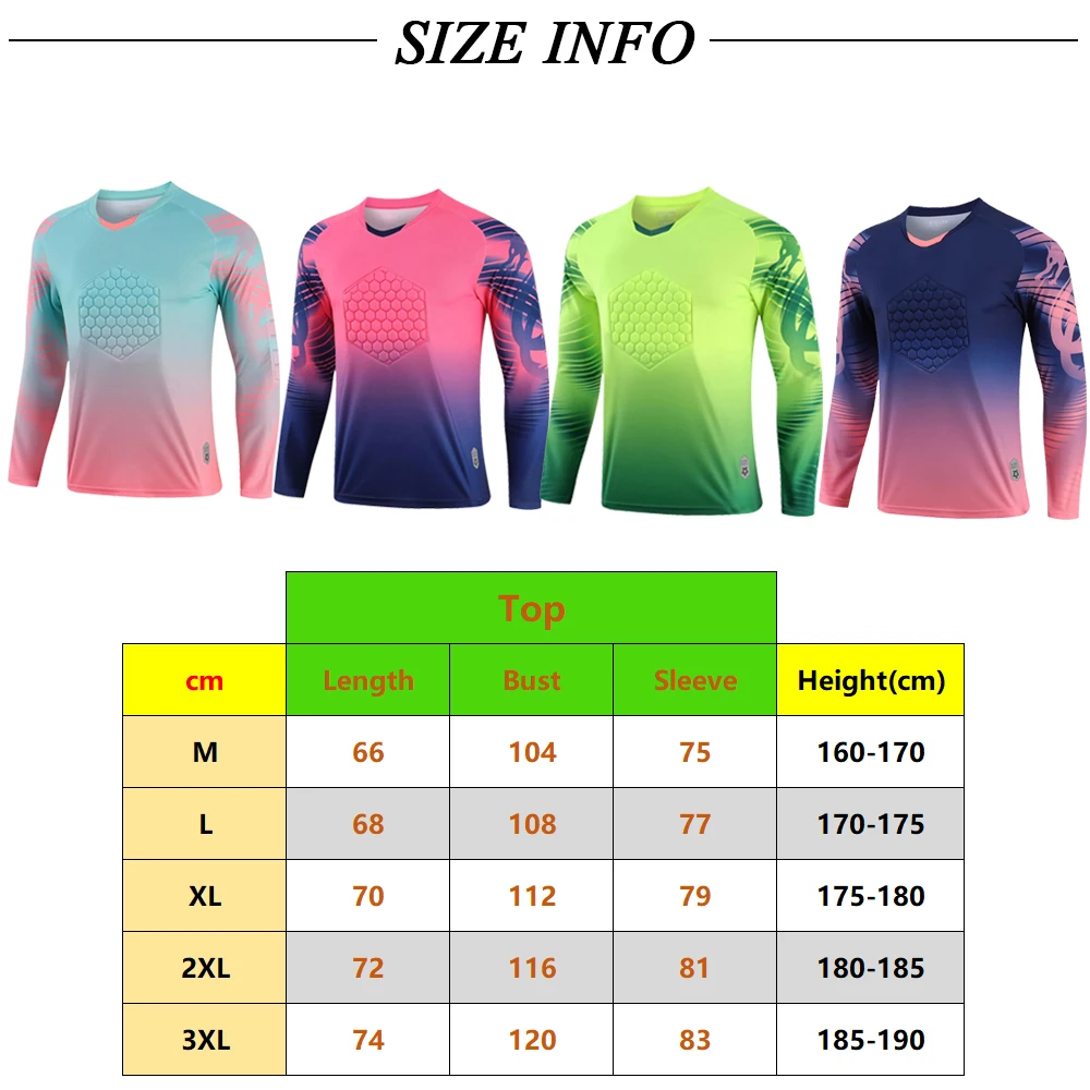 Мужская футболка с длинным рукавом вратаря Молодежная Униформа быстросохнущая |