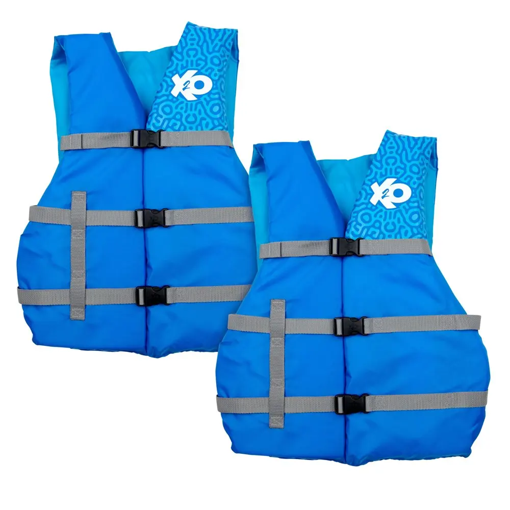 

Universal Adult Life Vest and Jacket (30" - 52" Chest), Blue Ocean Coral, 2-Pack