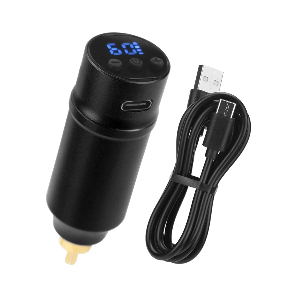 

Power Supply Simple Operation Rotary Adapter Carftsmanship Tattoos Supplies Wireless Connector Rechargeable Machine Black