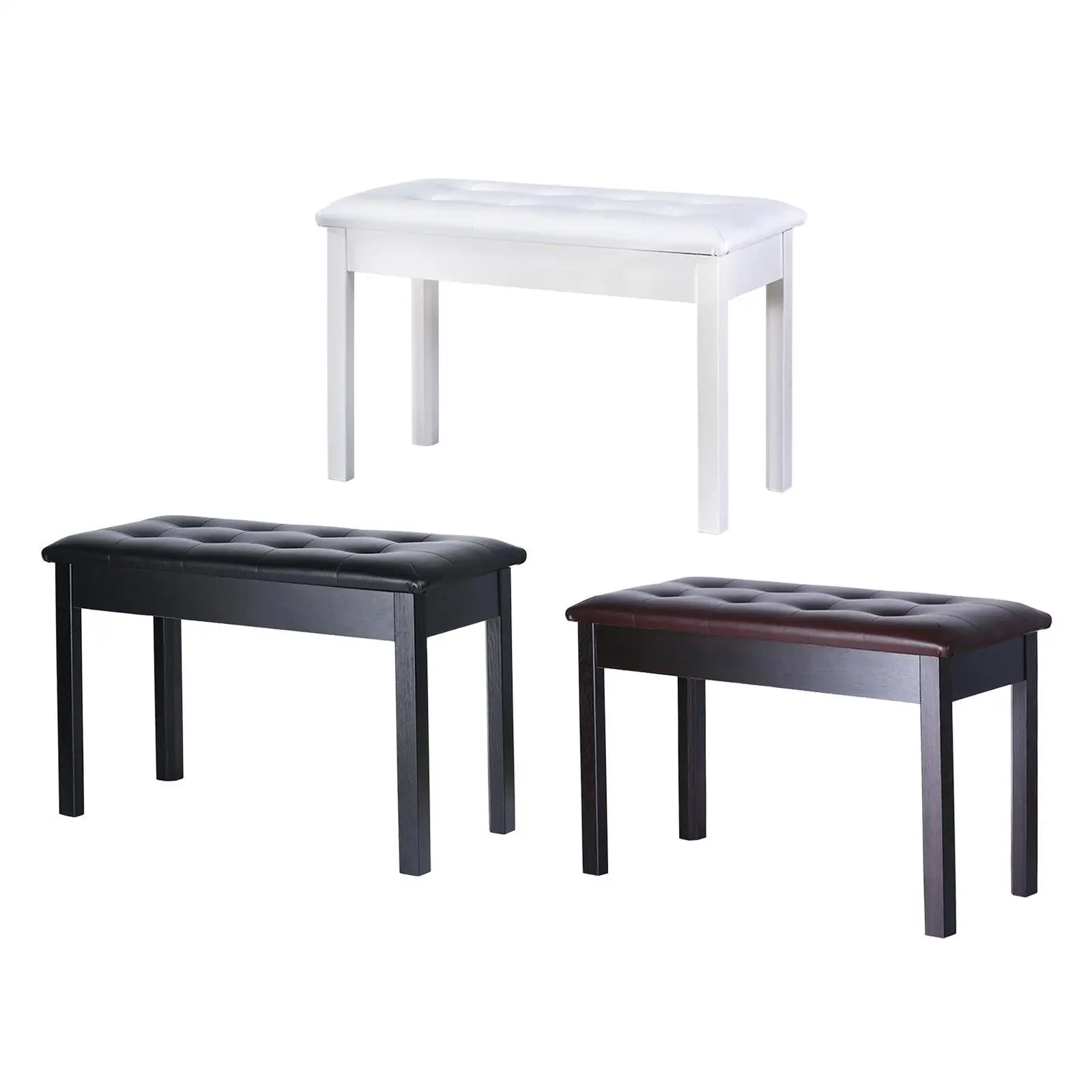 Скамейка с клавиатурой сверхмощная деревянными ножками фортепиано стул для