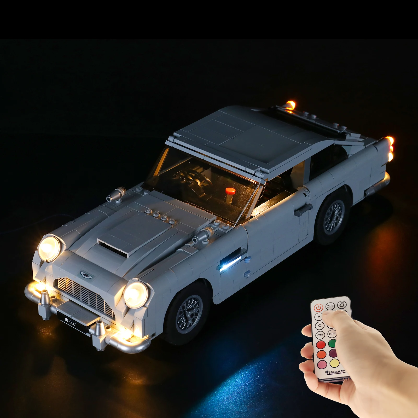 

Конструктор Джеймс Бонд DB5 классический автомобиль, модель 007, 1439 деталей, техническая сборка 10262, кирпичи, игрушки, подарки для взрослых мальчиков