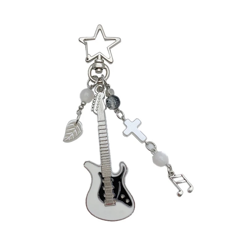 Гитарный брелок модные брелоки для ключей в стиле рок-н-ролл материал из сплава
