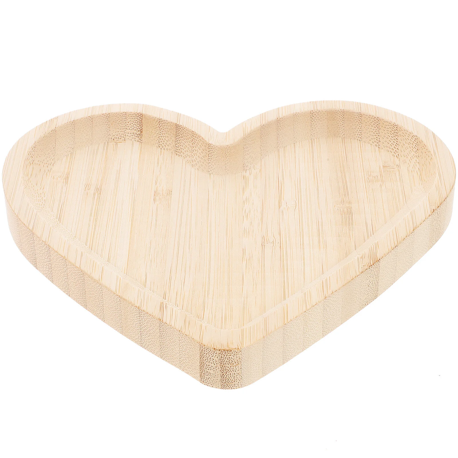 

Storage Tray Wedding Decor Heart Designed Wooden Bread Dish Nut Dessert Holder Fruits Plate