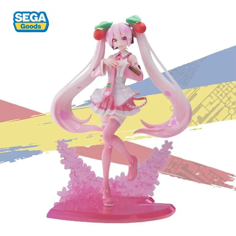 

SEGA оригинальные герои аниме Hatsune Miku Cherry Blossom Miku коллекционные модели фигурок игрушки рождественские подарки на день рождения