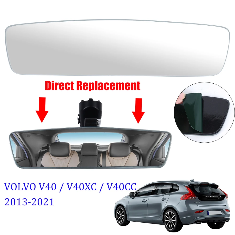 For Volvo V40 V40XC V40CC 2013-2021 Interior Rear View Mirror Glass Replacement