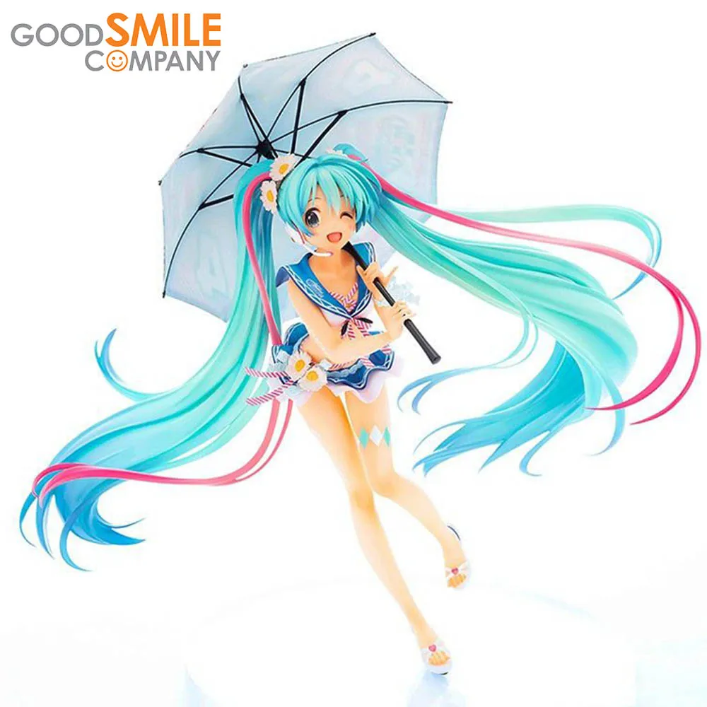 

In Stock Original Good Smile GSC 1/7 Racing Hatsune Miku 2019 Thailand Version AQ Figure Anime Model Collectible Dolls Toy Gift