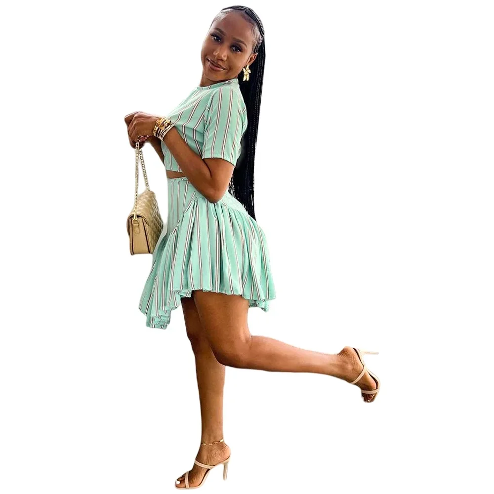 Элегантный комплект мини-платья с короткими рукавами 10159 модная футболка Amazon в