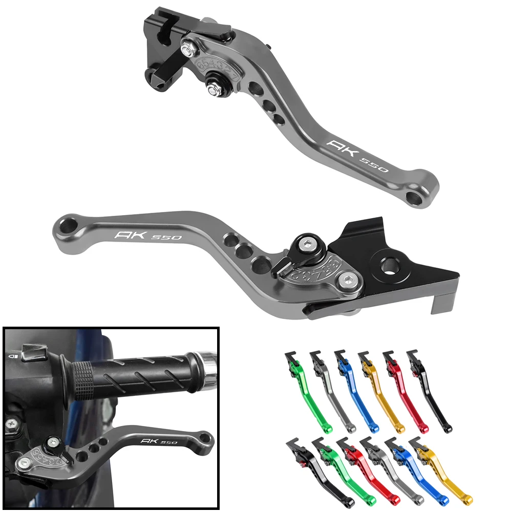 

For KYMCO AK550 2017-2021 Motorcycle AK 550 CNC Short/Long Brake Clutch Levers Handle Bar Grip